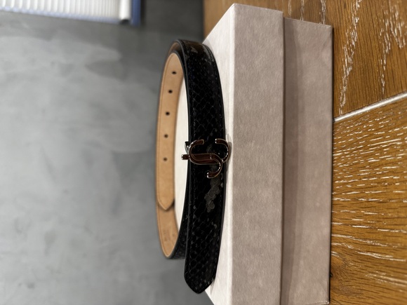 Jimmy choo snake printed leather belt - Picture 1 of 3